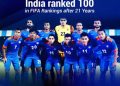 खुशखबरी: भारत पहुंचा फीफा रैंकिंग के 100वें स्थान पर