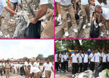 बड़ी खबर: हरिद्वार एसएसपी द्वारा विष्णु घाट को गोद लेकर चलाया सफाई अभियान