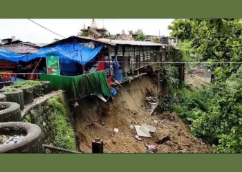 बड़ी खबर : मां चंडी देवी मंदिर की पहाड़ियों पर  भूस्खलन से बढा खतरा