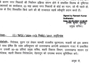 बिग ब्रेकिंग : 3 महीने के लिए और आगे टले नगर निकाय चुनाव, प्रशासकों का बढ़ाया गया कार्यकाल
