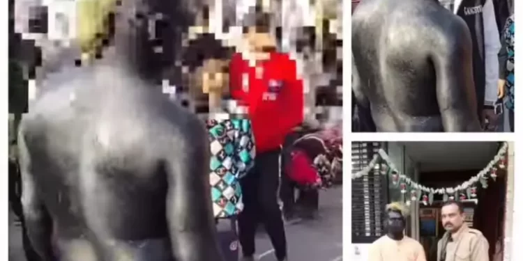 गजब : रील के नशे मे शरीर पर कालिख पोतकर पहुंचा शनि बाजार पुलिस ने किया गिरफ्तार उतरा रील का बुखार