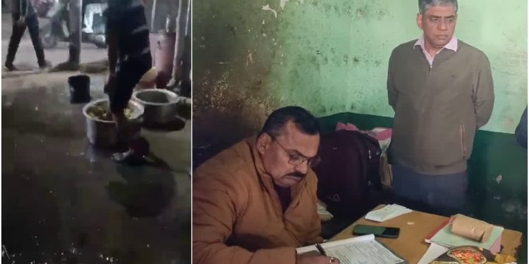 हल्द्वानी : पैरो से समोसे का आलू तैयार करने वाली दुकान पर कार्रवाई