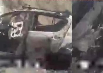 दुखद : कार में लगी आग, महिला की जलकर मौत