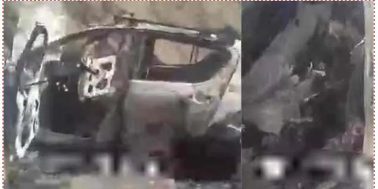 दुखद : कार में लगी आग, महिला की जलकर मौत