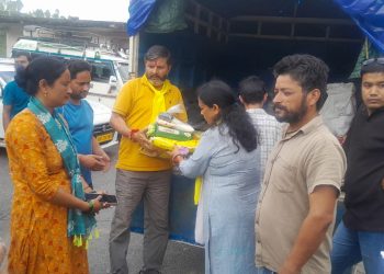 सराहनीय : राष्ट्रवादी रीजनल पार्टी ने लगाया आपदा प्रभावितों पर राहत का मरहम