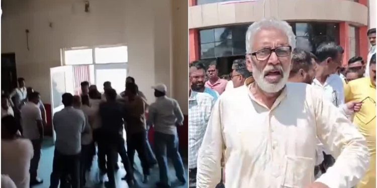बड़ी खबर : यहां कांग्रेस बैठक में कार्यकर्ता भिड़े आपस में, चले जमकर लात घूंसे