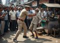 दरोगा की दादागिरी : चाय वाले को पकड़कर घसीटा, पुलिस ने सफाई में कहा कि खोखे वाले ने गाली दी