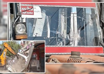 बड़ी खबर : यहां प्रशासन को बुलडोजर चलना पड़ा भारी, हुआ पथराव और बवाल