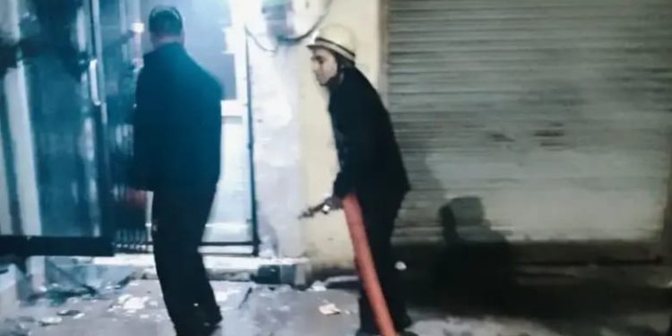 हादसा : यहां एटीएम बूथ में लगी आग, मशीन जलकर खाक