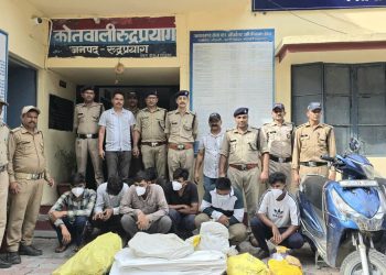 रुद्रप्रयाग : पुलिस की मिली बड़ी सफलता,पम्प हाउस और हॉट मिक्स प्लांट से चोरी करने वाला गिरोह पकड़ा, कबाड़ियों सहित 7 गिरफ्तार