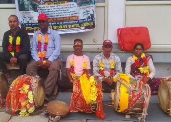 ब्रेकिंग : ओंकारेश्वर मंदिर में ढोल वादकों का अनिश्चितकालीन भूख हड़ताल शुरू, 5 मांगों को लेकर प्रदर्शन
