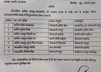 ब्रेकिंग : कानून व्यवस्था सुदृढ़ करने को एसएसपी ने किया बड़ा फेरबदल, 7 पुलिसकर्मियों के तबादले