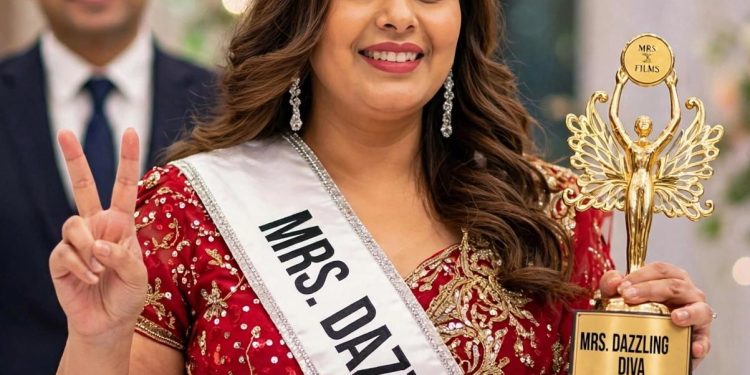 गुड न्यूज : अंजू सती ने दिल्ली में जीता मिसेज डैजलिंग अवार्ड, पहाड़ी परिधान में बिखेरा जलवा